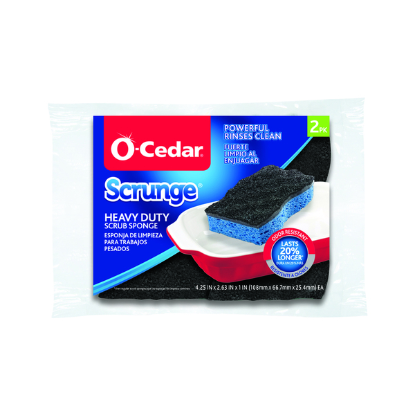 O-Cedar SCRUNGE SPONGE HD 2PK 148377